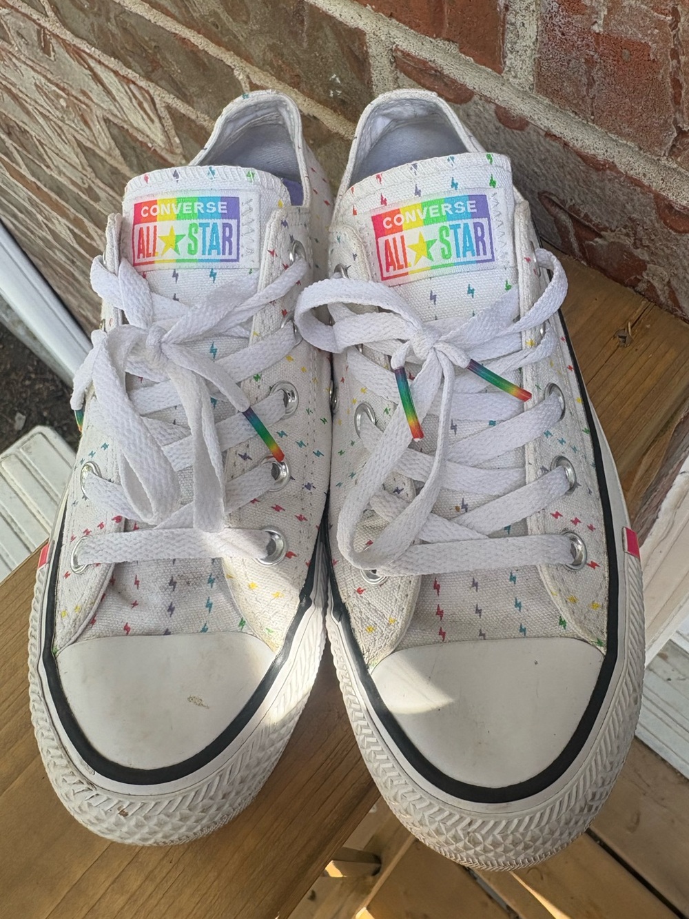 Converse Chuck Taylor All Star Ox 'Pride Pattern' low-top sneakers Women’s SZ 5